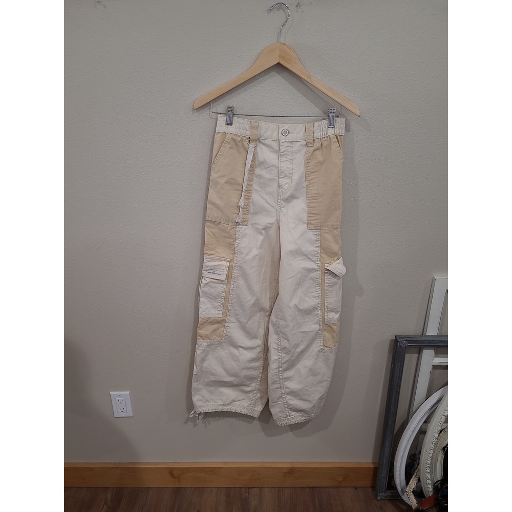 BDG Baggy Skater two tone hi waist wide leg Cargo pant women sz M punk street